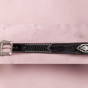 Mens Genuine Leather Western Belt